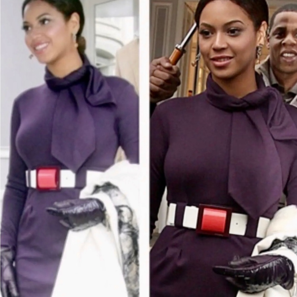 Chanel Authentic Black wool dress from 2007 fall collection as seen on Beyoncé.